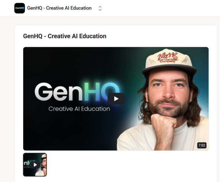 Creative AI Education - GenHQ Download