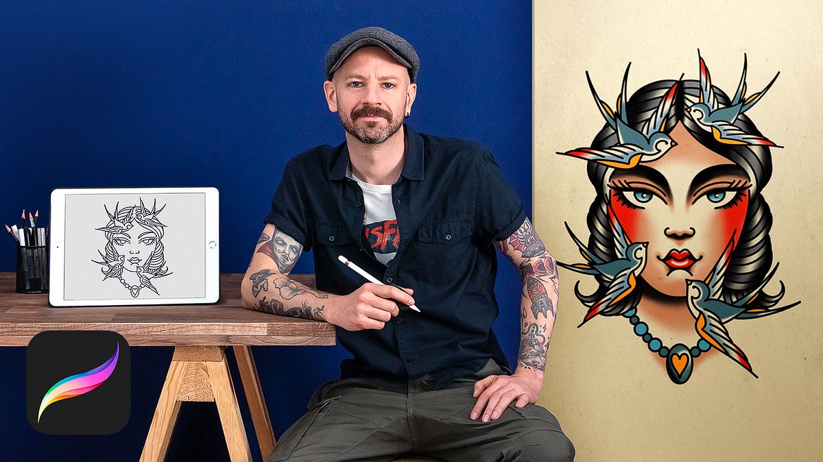 Design de Tatuagens estilo Old School no Procreate - Fernando Aponte Download