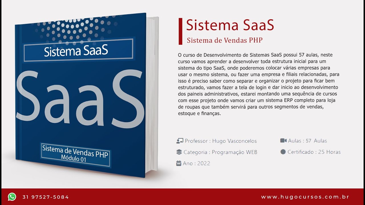 Sistema de Vendas Saas Projeto Loja de Roupas - Hugo Cursos Downlaod